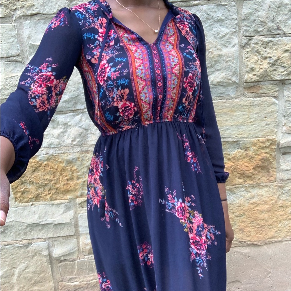 Peasant Style Maxi Dress